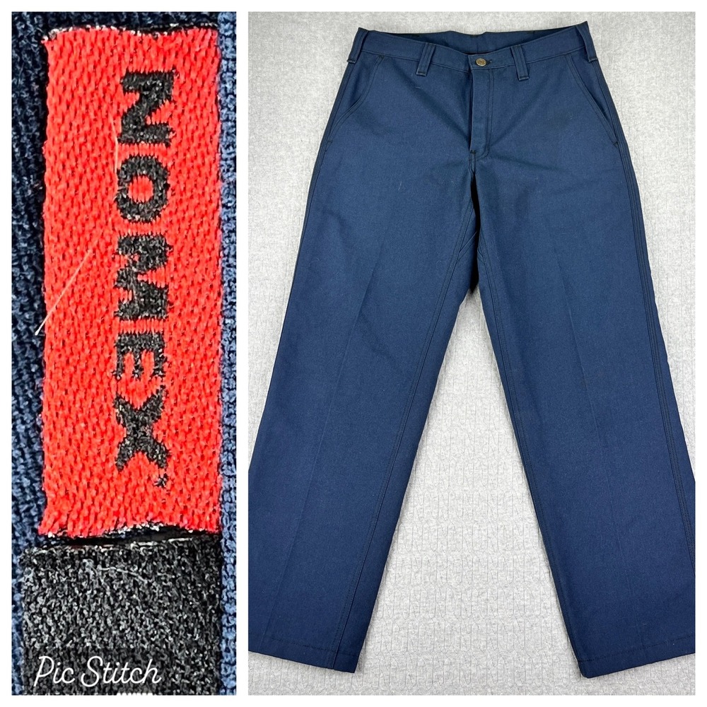 Workrite FR Pants Mens 31 Fits 30X29 Navy Blue Nomex Flame Resistant NFPA 2112